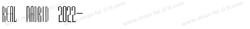 Real madrid 2022字体转换
